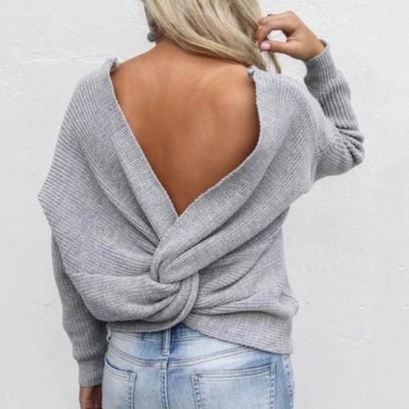 Twist Back Sweater - Picture 2 of 8